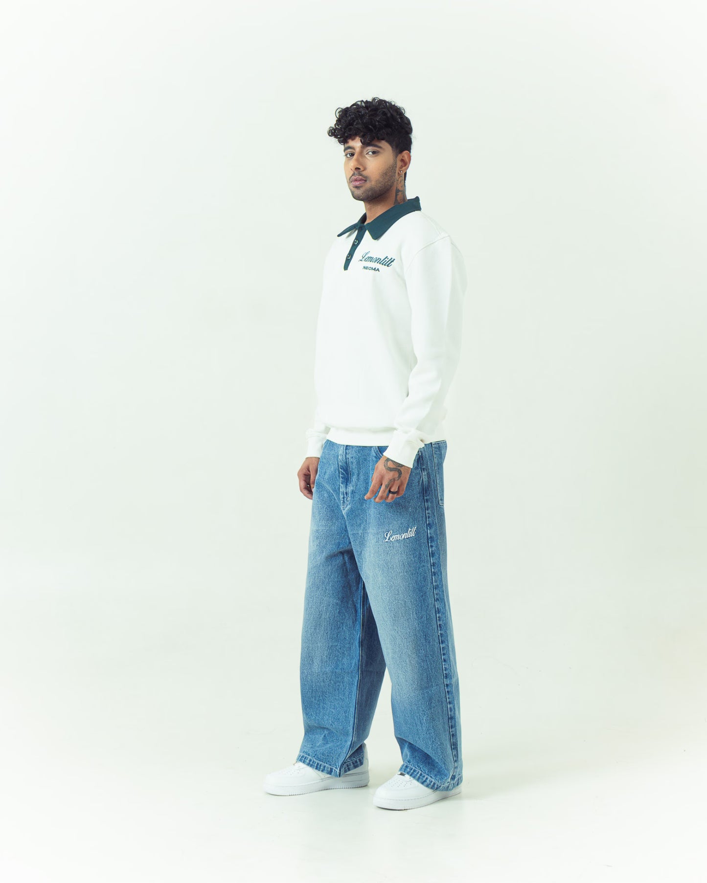 Neoma Green Collared Polo