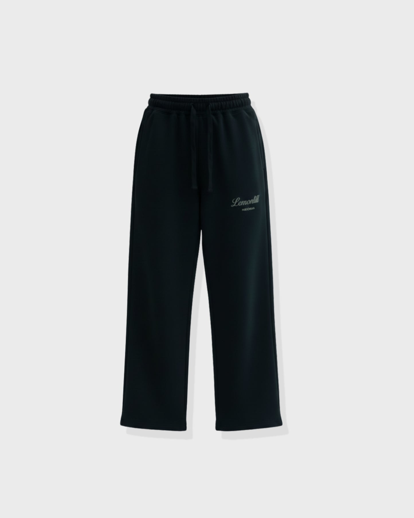Black Wide-Leg Sweatpants