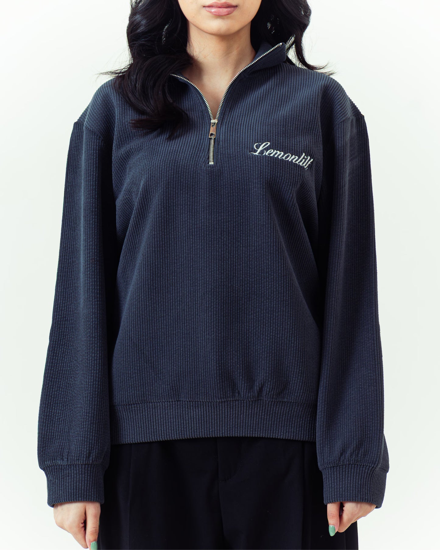 Blue Quarter Zip