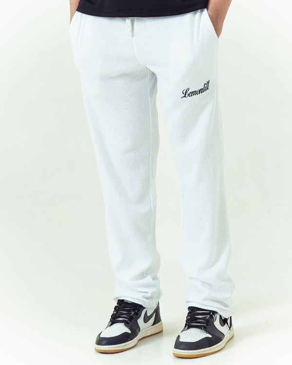 Monaco Waffle Sweatpant - White
