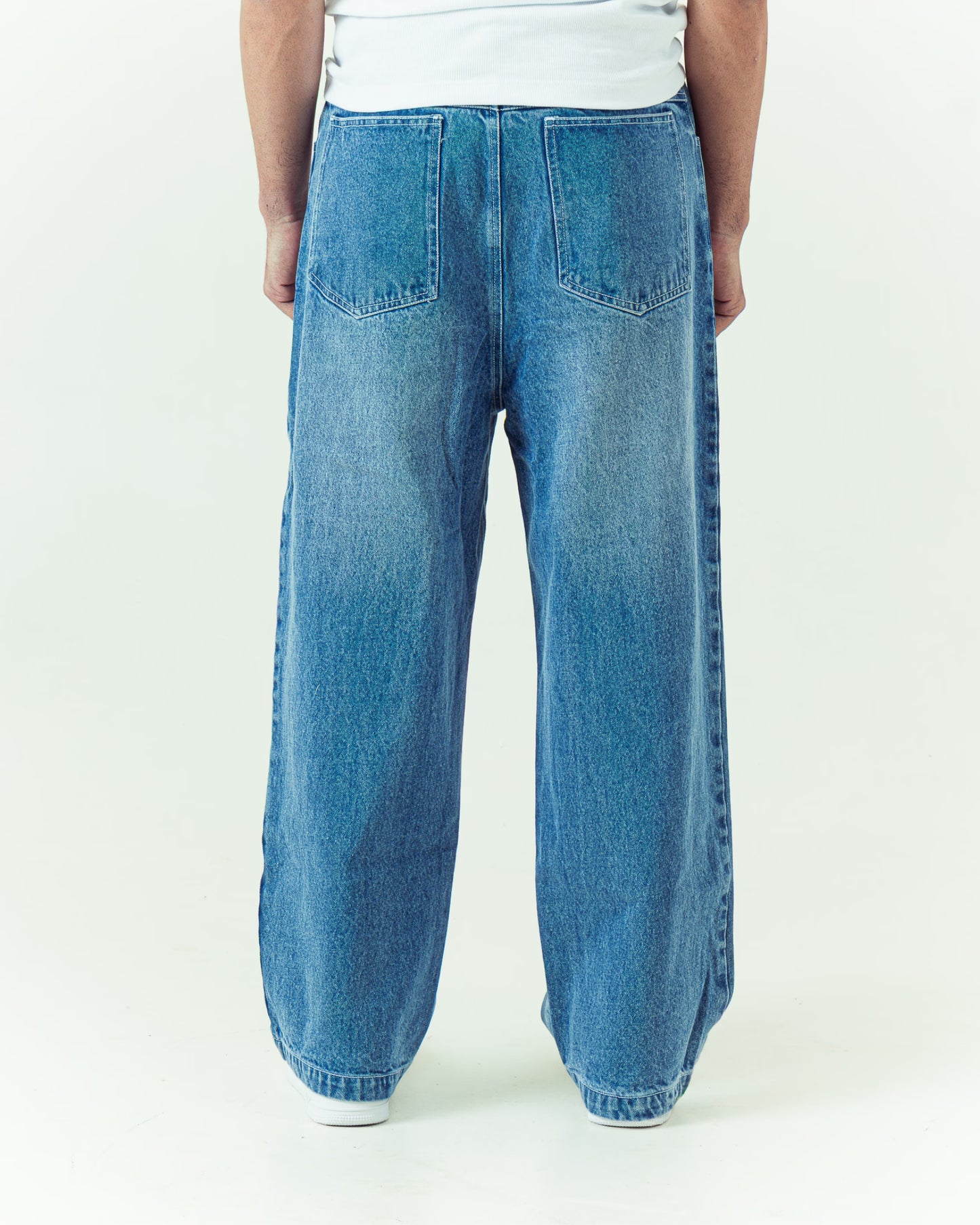 Embroidered Wide-Leg Denim