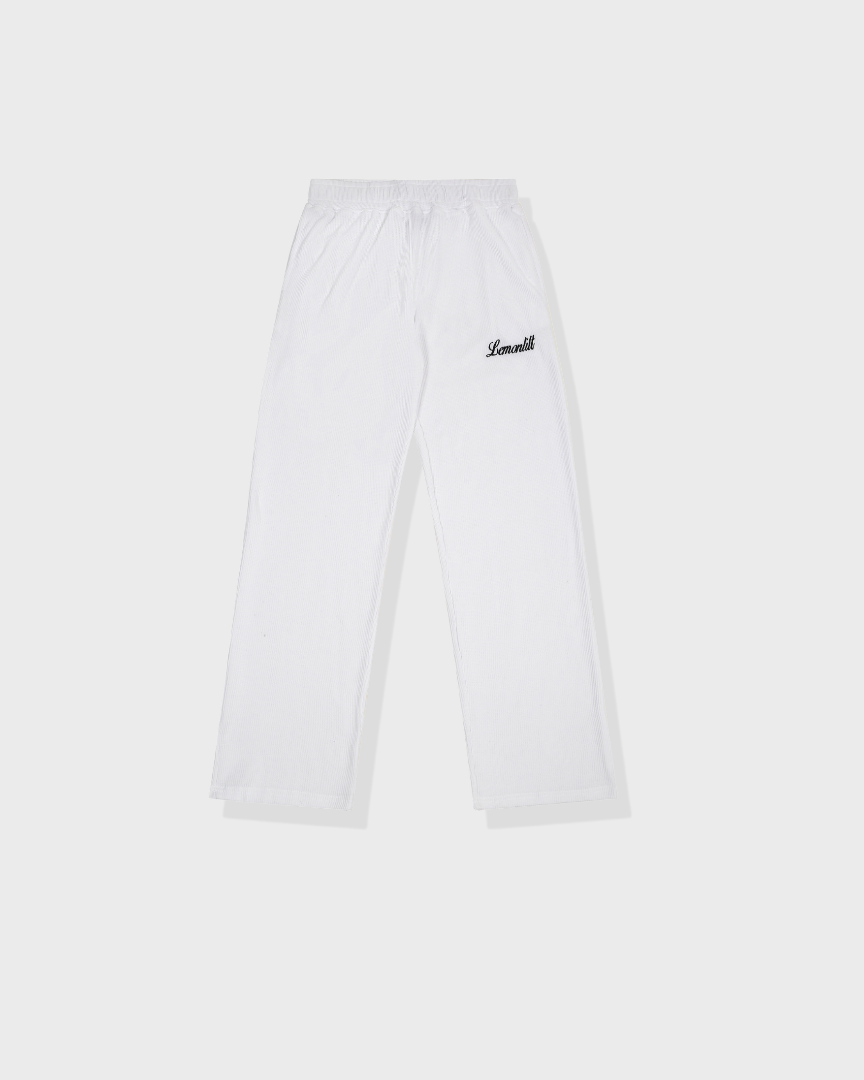 Monaco Waffle Sweatpant - White