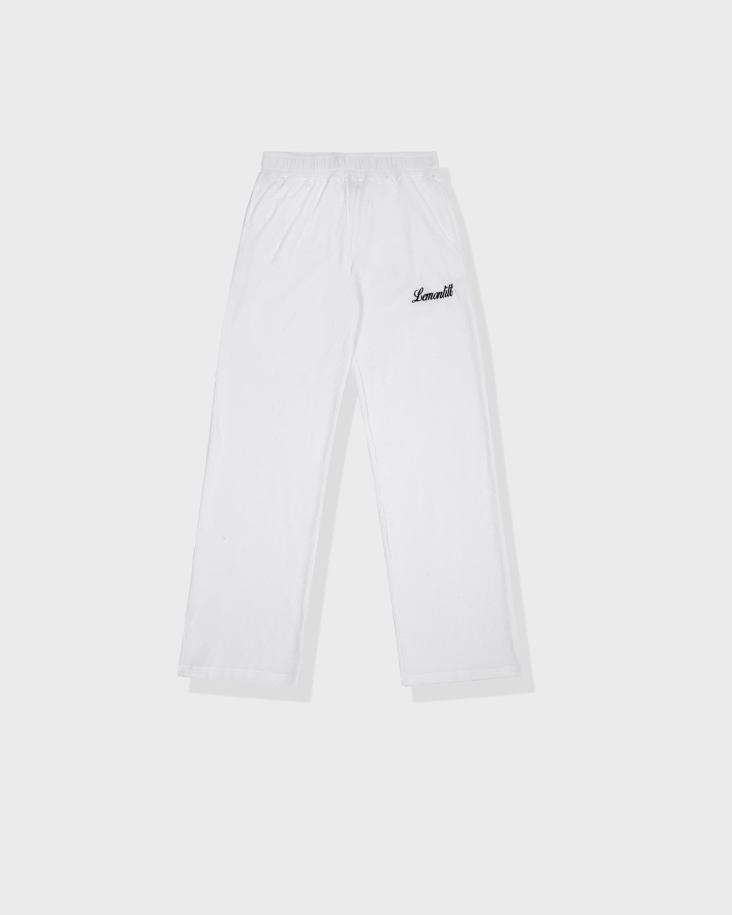 Monaco Waffle Sweatpant - White