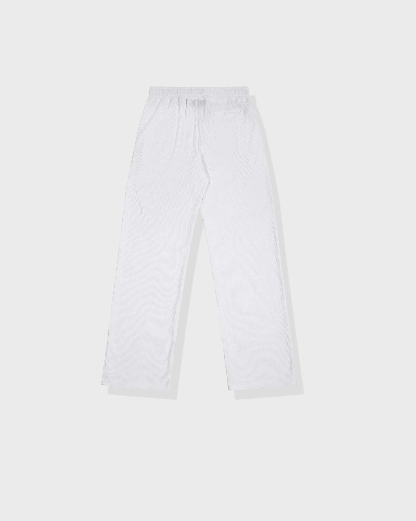 Monaco Waffle Sweatpant - White