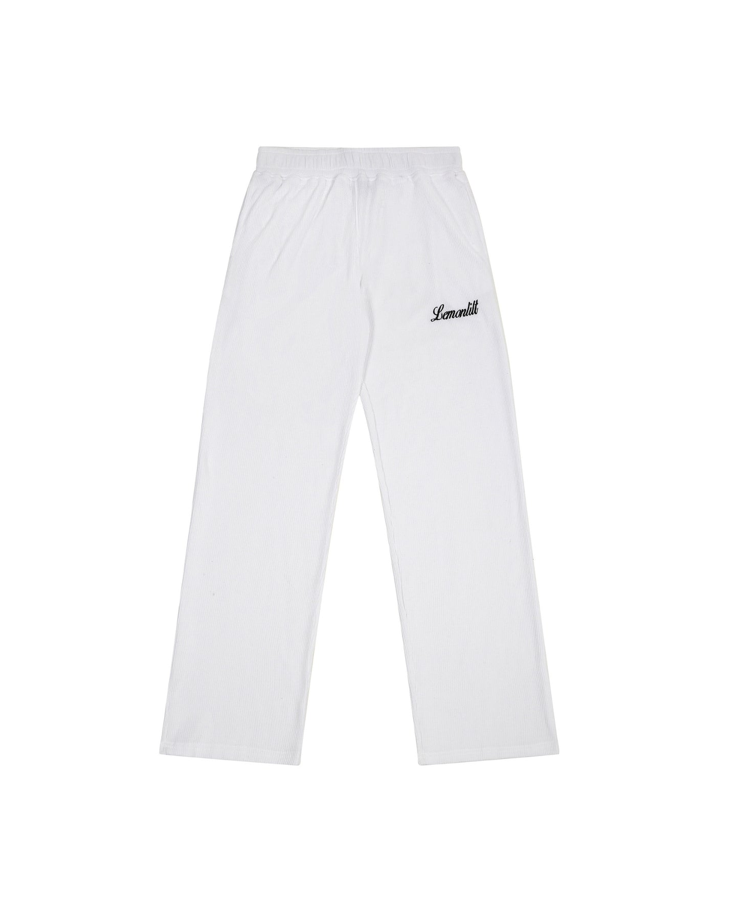 Monaco Waffle Sweatpant - White