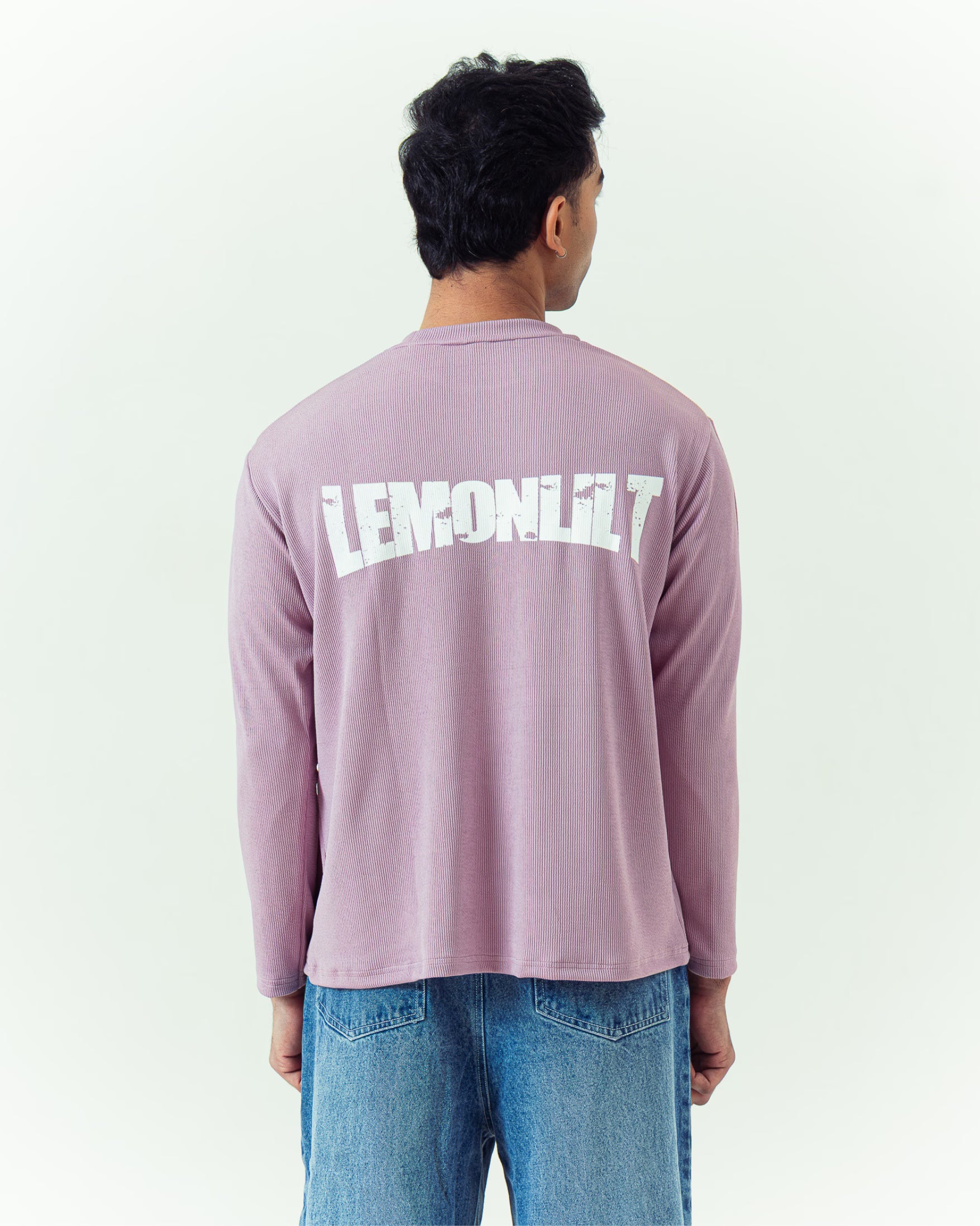 Pink Ribbed Classic Tee