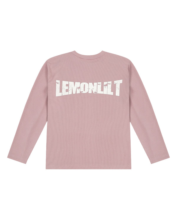 Pink Ribbed Classic Tee