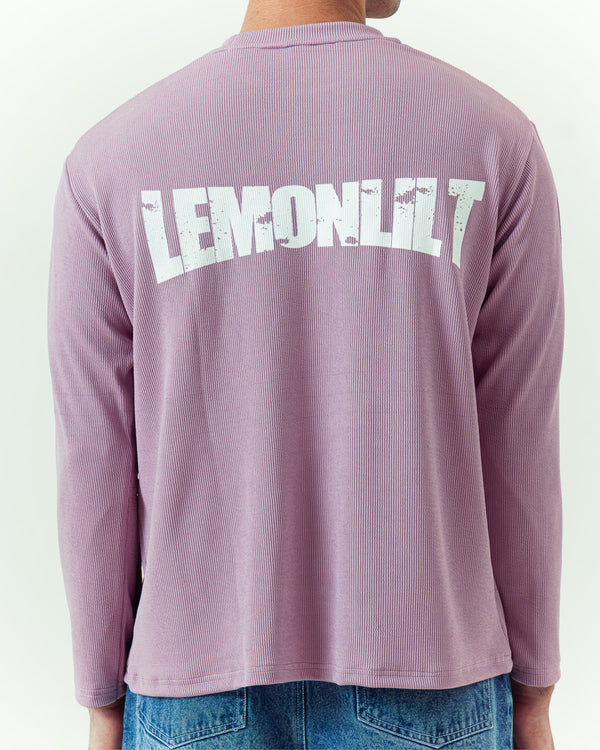 Pink Ribbed Classic Tee