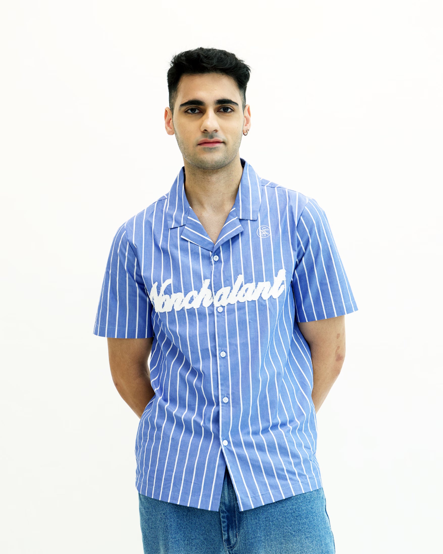 Nonchalant Front Striped Shirt