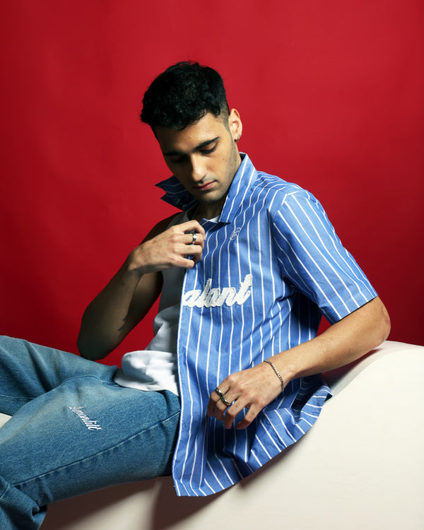 Nonchalant Front Striped Shirt