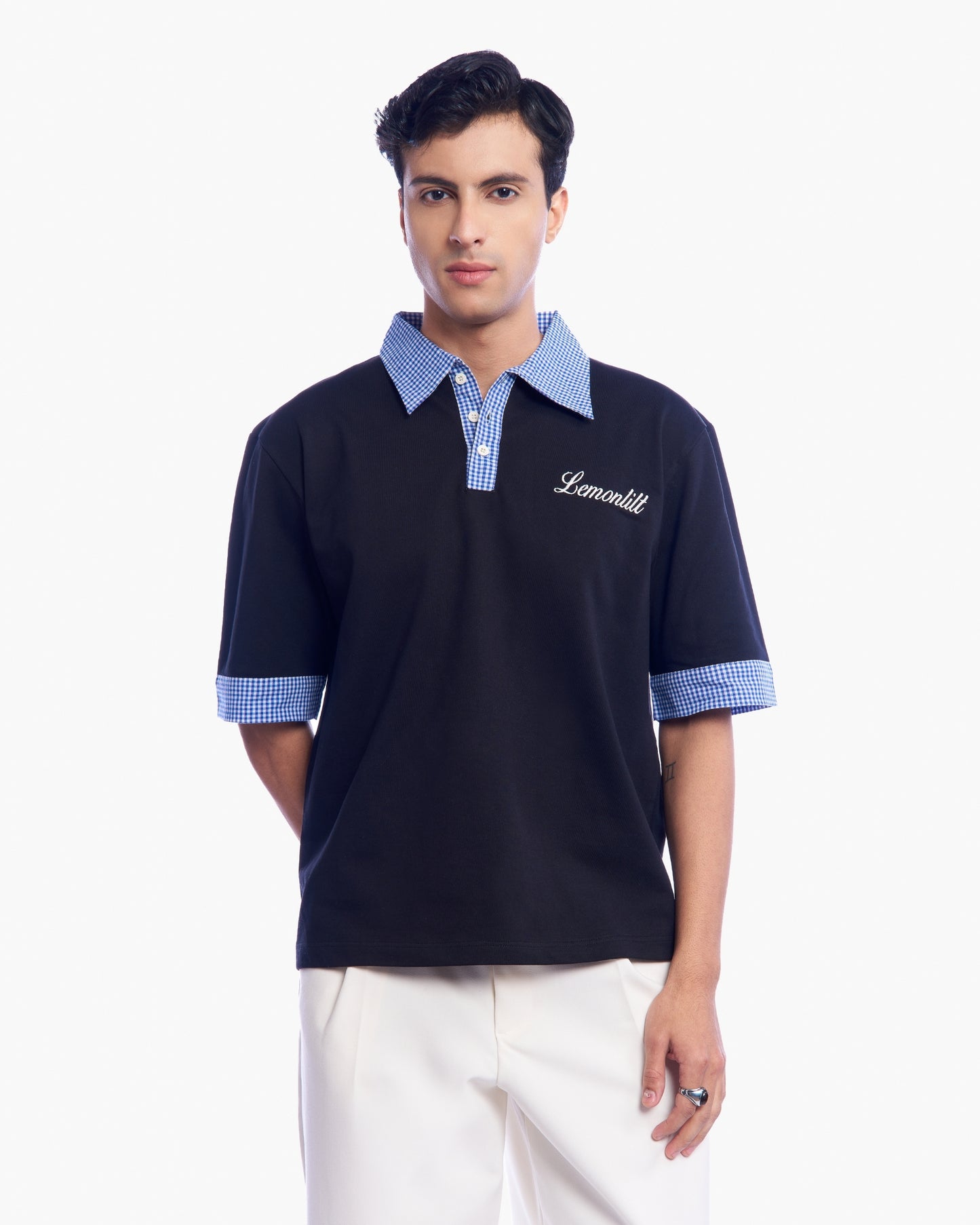 Chequered Trace Polo