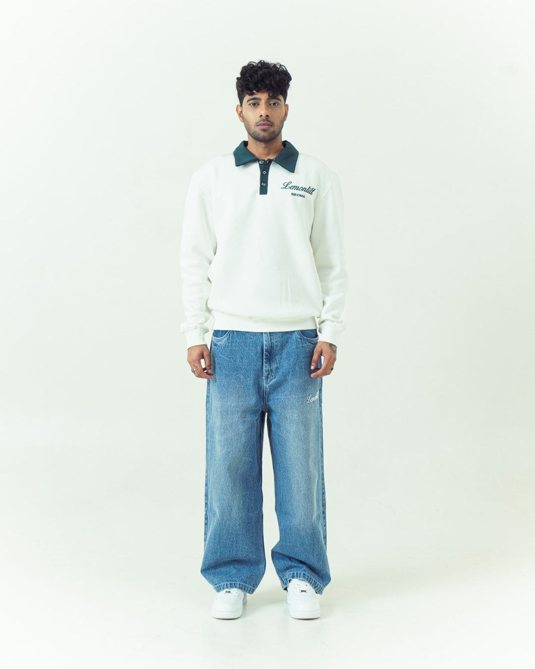 Neoma Green Collared Polo