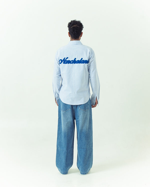 Nonchalant Back Stripe Shirt