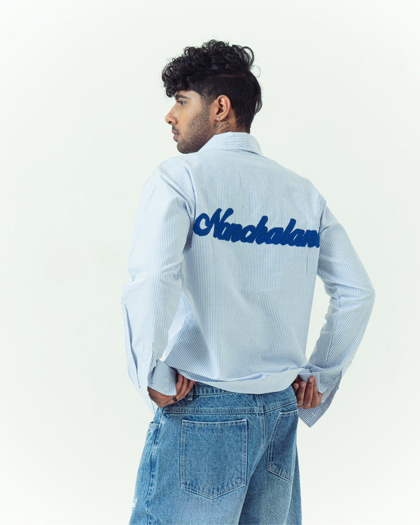 Nonchalant Back Stripe Shirt