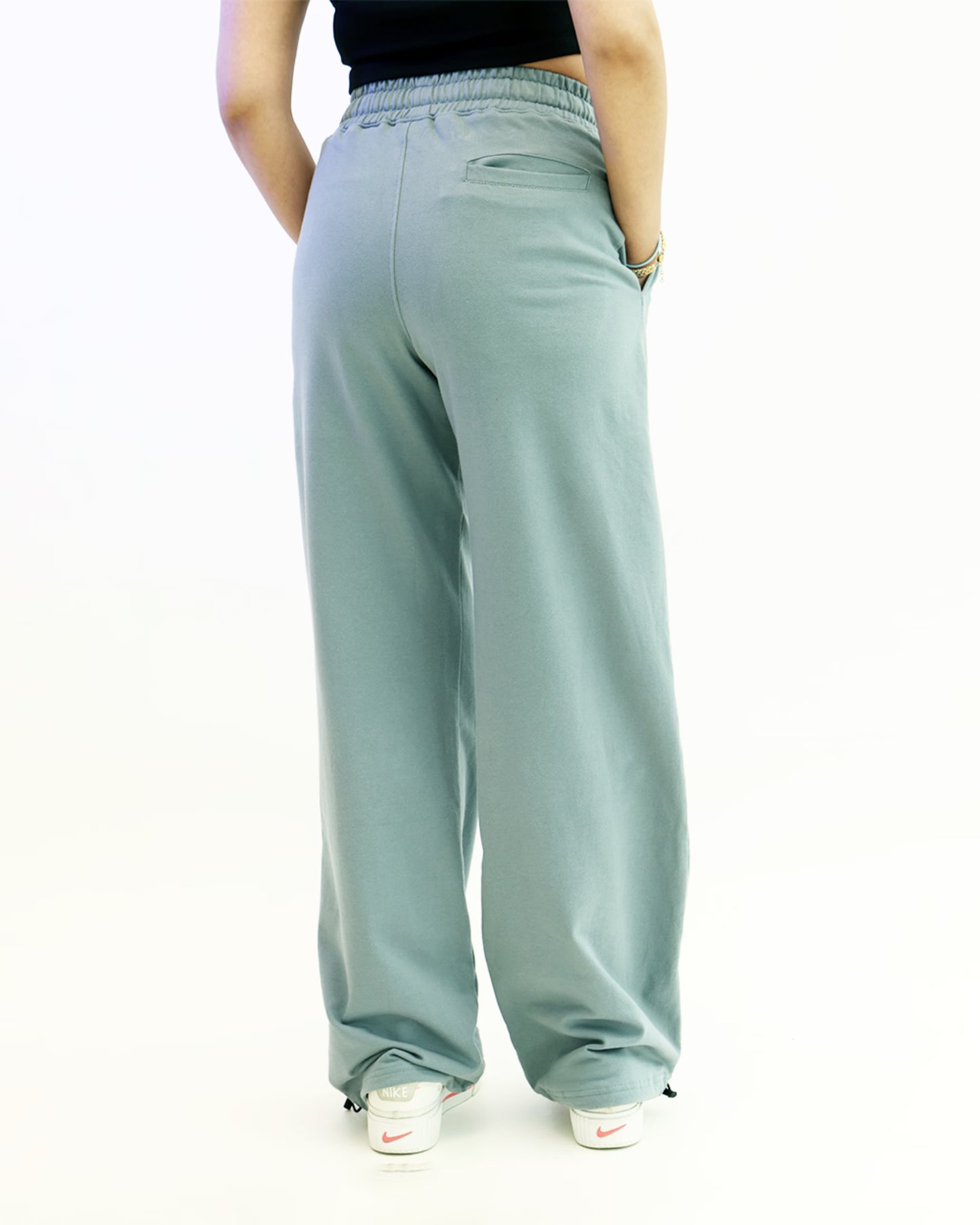 Grey Wide-Leg Sweatpants