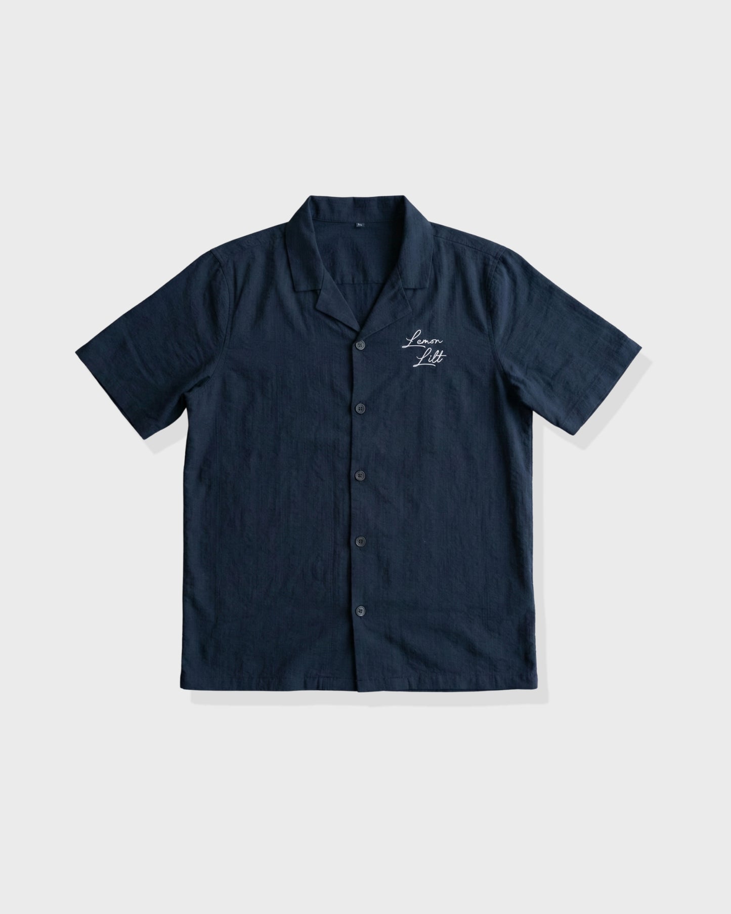 Textured Navy Summer Shirt