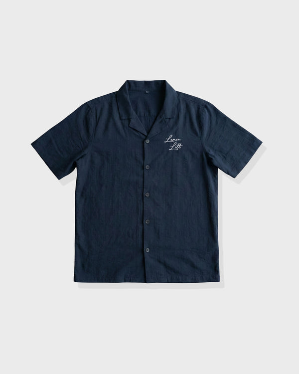Textured Navy Summer Shirt