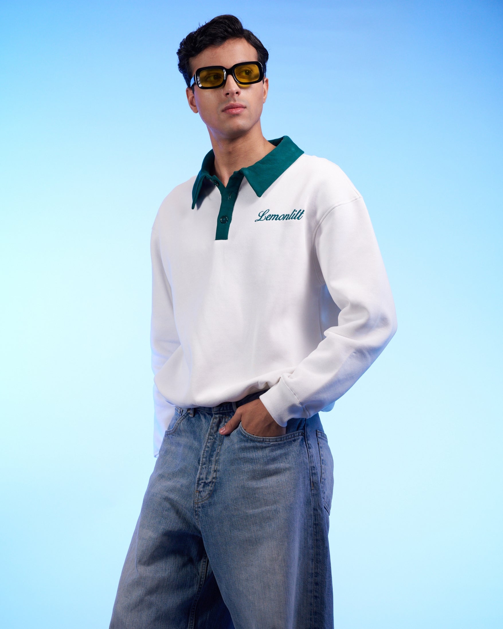 Neoma Green Collared Polo