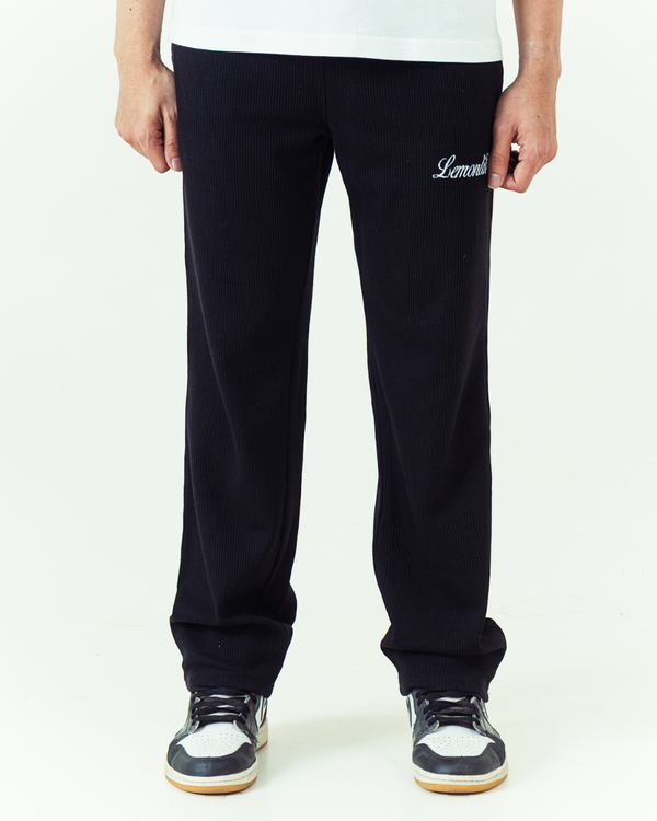 Monaco Waffle Sweatpant - Black