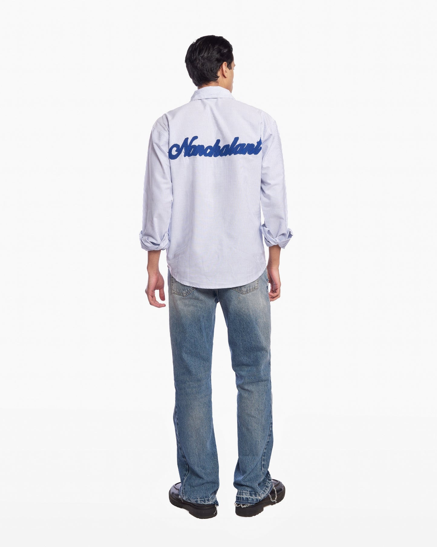 Nonchalant Back Stripe Shirt