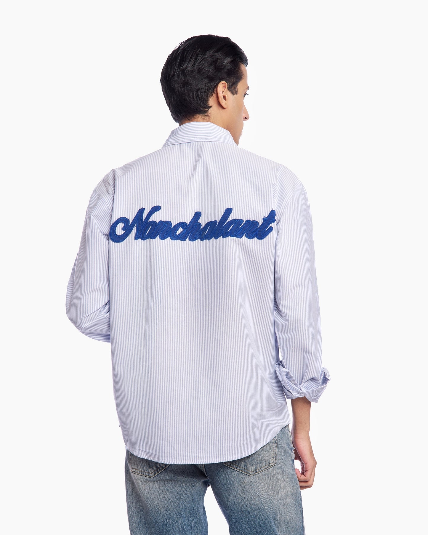 Nonchalant Back Stripe Shirt