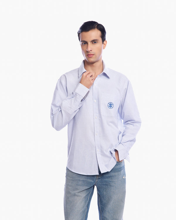 Nonchalant Back Stripe Shirt