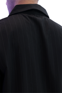 Black Pinstripe Casual Shirt