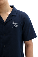 Textured Navy Summer Shirt