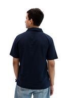 Textured Navy Summer Shirt