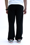 Black Wide-Leg Sweatpants