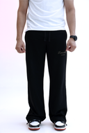 Black Wide-Leg Sweatpants
